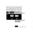 SANSUI BA3000 Manual de Usuario